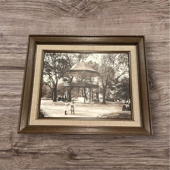 Kings Square Bandstand C-1908 #26 Framed Park Scene Wall Art - Picture 1 of 8